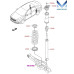 mobis rear shock absorbers for hyundai sonata 2014-17